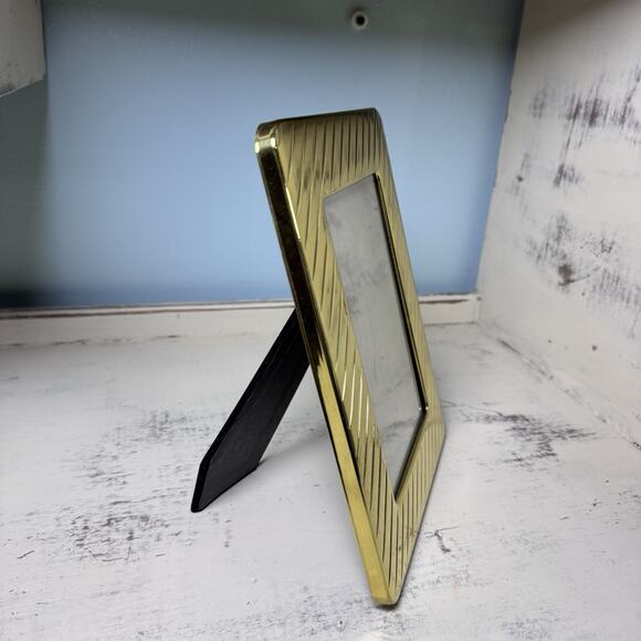 Vintage Retro Solid BRASS 5x7 Picture Frame - Picture 2 of 6